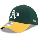 new-era-curved-brim-9forty-the-league-oakland-athletics-mlb-adjustable-cap-grun-und-gelb