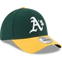 new-era-curved-brim-9forty-the-league-oakland-athletics-mlb-adjustable-cap-grun-und-gelb