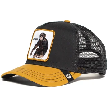 Goorin Bros. Monkey Banana Shake Trucker Cap schwarz und gelb