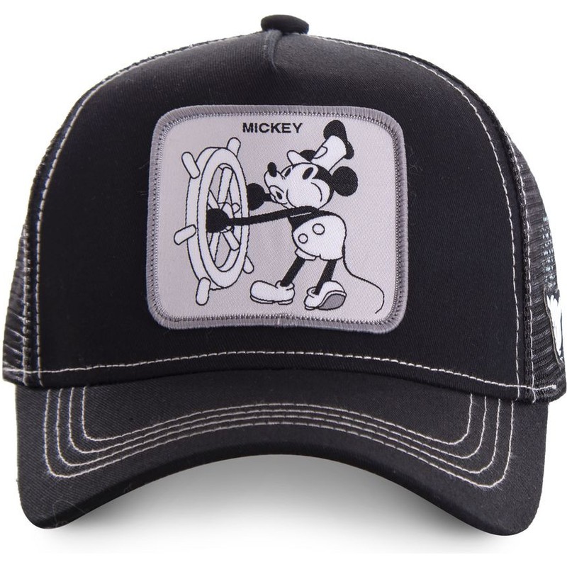Capslab Mickey Mouse Vintage VIN2 Disney Black Trucker Hat Caphunters.ca