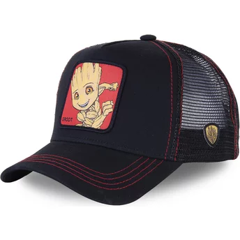 capslab-baby-groot-bgr3-marvel-comics-black-trucker-hat
