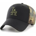 casquette-trucker-noire-et-camouflage-mvp-back-switch-los-angeles-dodgers-mlb-47-brand