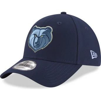 Ρυθμιζόμενο καπέλο με κυρτό γείσο 9FORTY The League Memphis Grizzlies NBA της New Era σε μπλε χρώμα.