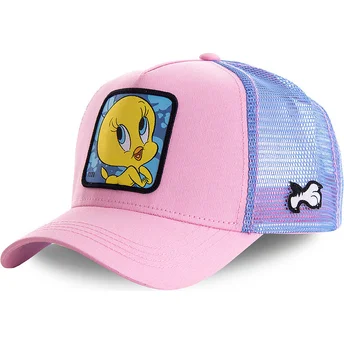 casquette-trucker-rose-et-bleue-titi-twe1-looney-tunes-capslab