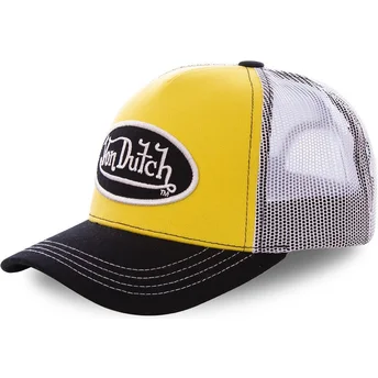 Καπέλο trucker κίτρινο, λευκό και μαύρο COL YEL της Von Dutch