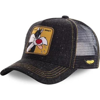 Schwarze Silvestre Trucker Cap LOOMIN1 Looney Tunes von Capslab