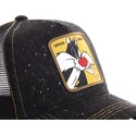 schwarze-silvestre-trucker-cap-loomin1-looney-tunes-von-capslab