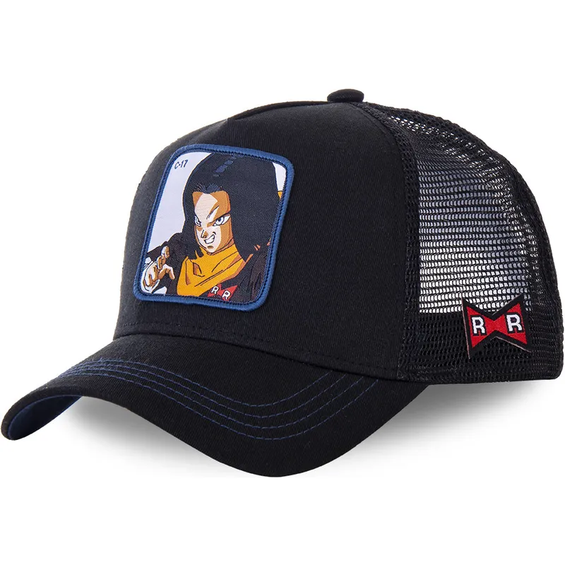 gorra-trucker-negra-androide-c-17-c17b-dragon-ball-de-capslab