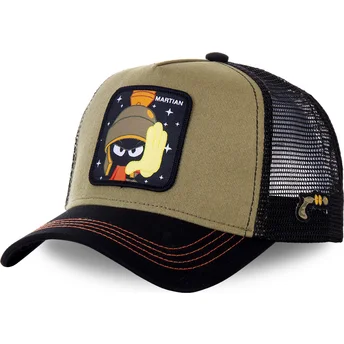 Gorra trucker marrón y negra Marvin el Marciano MAR2 Looney Tunes de Capslab