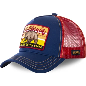 casquette-trucker-bleue-et-rouge-california-for1-von-dutch