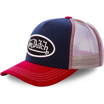 Καπέλο trucker μπλε navy, λευκό και κόκκινο COL MAR της Von Dutch