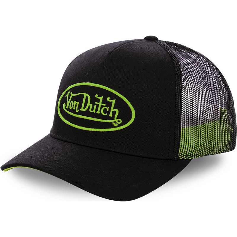 black green hat