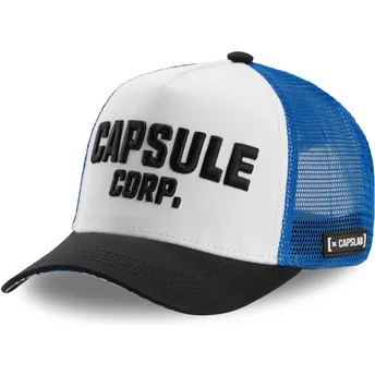 Gorra trucker blanca, azul y negra Capsule Corporation COR Dragon Ball de Capslab