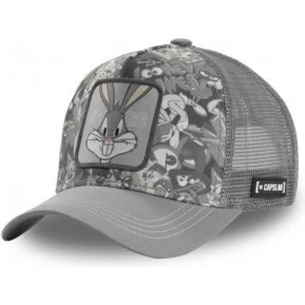 Gorra trucker gris Bugs Bunny PEO1 Looney Tunes de Capslab