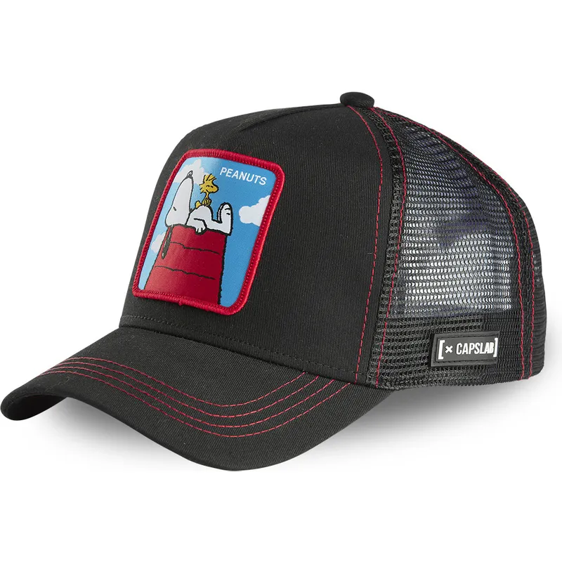 schwarze-trucker-kappe-casa-snoopy-und-emilio-pcl-peanuts-von-capslab