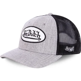 Γκρι και μαύρο καπέλο trucker TERRY της Von Dutch