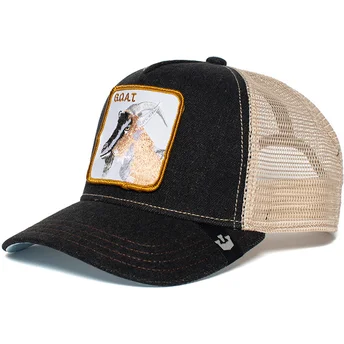 Gorra trucker negra y blanca cabra G.O.A.T. de Goorin Bros.