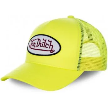 Casquette trucker jaune pour enfant KID_FRESH5 Von Dutch