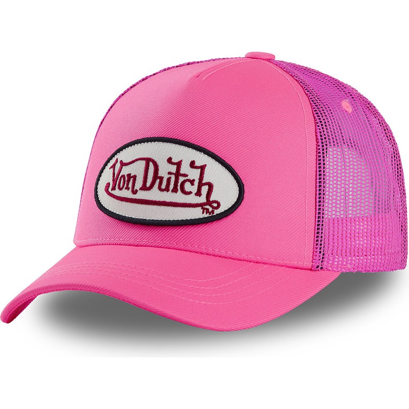 Von Dutch FRESH04 Pink Trucker Hat 