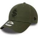 new-era-curved-brim-9forty-dollar-pack-green-adjustable-cap