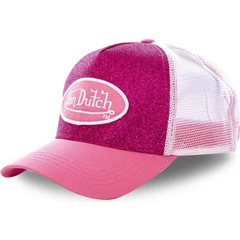 Casquette trucker rose PIN Von Dutch