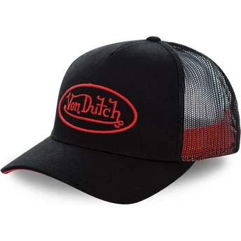 Von Dutch NEO RED schwarze Trucker-Kappe