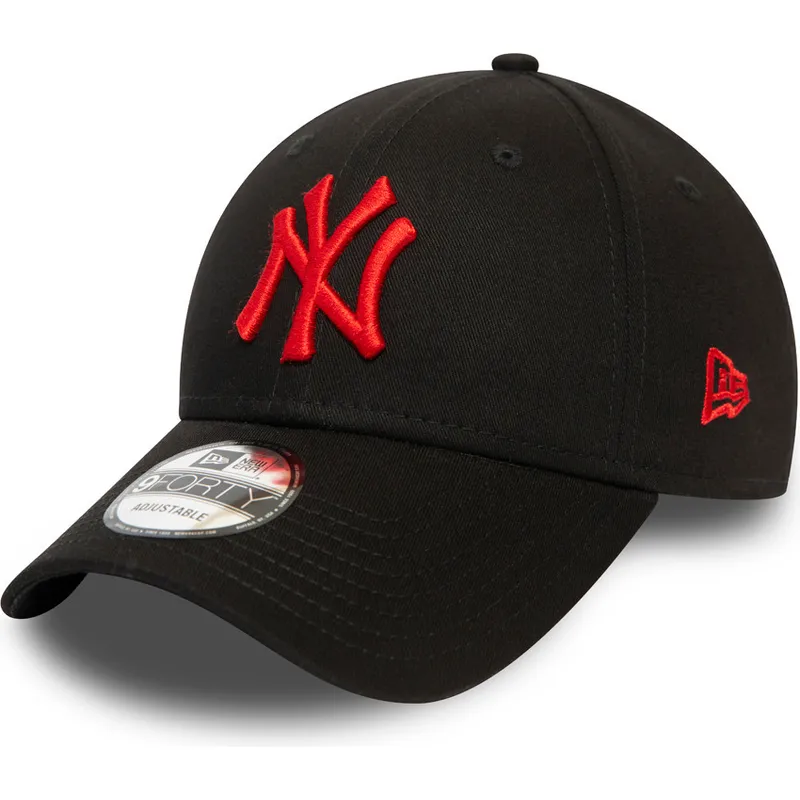 New Era Curved Brim Red Logo 9FORTY League Essential New York