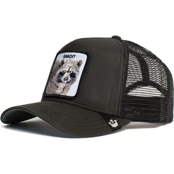 Gorra trucker negra mapache Bandit de Goorin Bros.