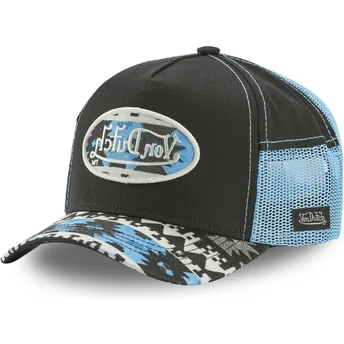 casquette-trucker-noire-et-bleue-atru-nav-von-dutch