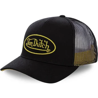 Gorra trucker negra con logo amarillo NEO YEL de Von Dutch