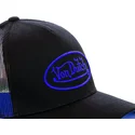 gorra-trucker-negra-con-logo-azul-neo-blu-de-von-dutch