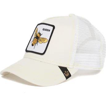 Gorra trucker blanca abeja Queen Bee de Goorin Bros.