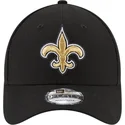 new-era-curved-brim-9forty-the-league-new-orleans-saints-nfl-adjustable-cap-verstellbar-schwarz