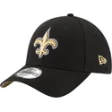 new-era-curved-brim-9forty-the-league-new-orleans-saints-nfl-adjustable-cap-verstellbar-schwarz