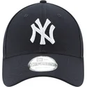 marineblaue-verstellbare-curved-cap-9forty-the-league-der-new-york-yankees-mlb-von-new-era
