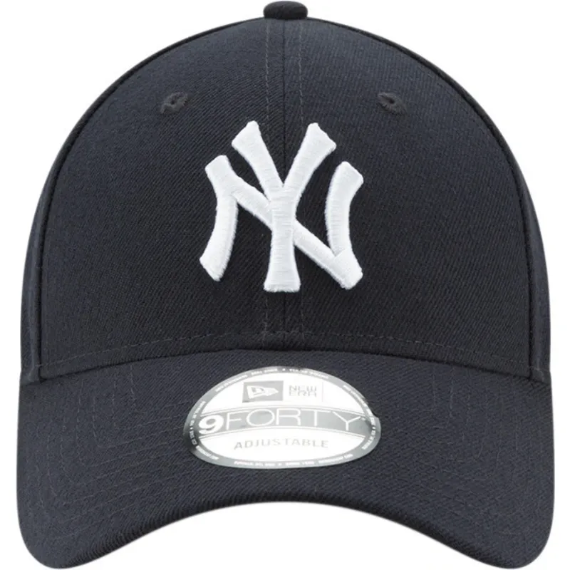 marineblaue-verstellbare-curved-cap-9forty-the-league-der-new-york-yankees-mlb-von-new-era