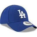 blaue-verstellbare-gebogene-kappe-9forty-the-league-der-los-angeles-dodgers-mlb-von-new-era