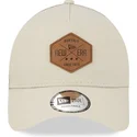 szara-czapka-trucker-a-frame-9forty-heritage-patch-od-new-era