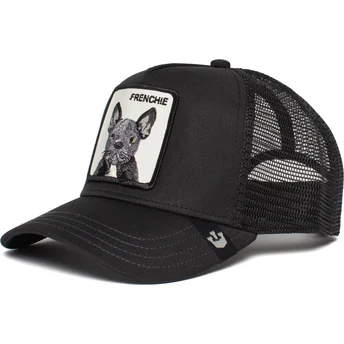 Gorra trucker negra perro bulldog francés Frenchie The Farm de Goorin Bros.