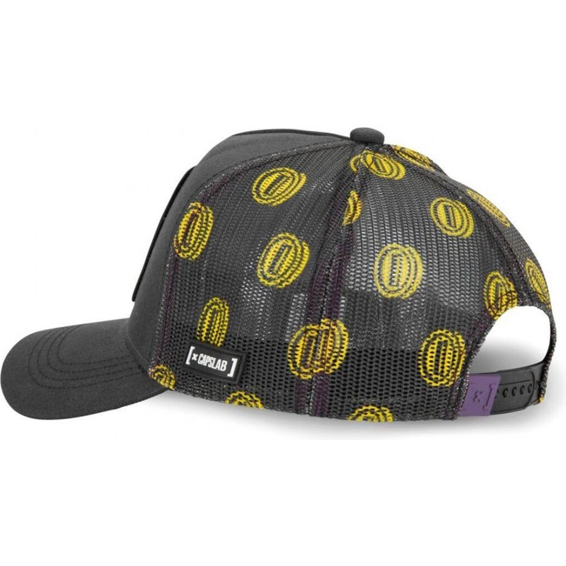 Capslab Wario WAR Super Mario Bros. Grey Trucker Hat