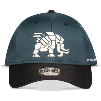 Gorra curva azul y negra snapback Tremortusk Mamut Forbidden West Horizon de Difuzed