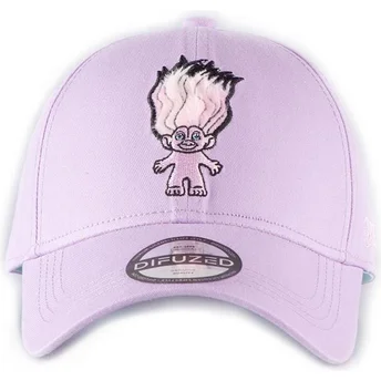 Gorra curva rosa ajustable Rainbow Troll Trolls de Difuzed