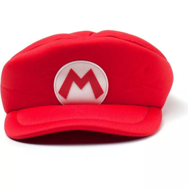 difuzed-curved-brim-youth-mario-shaped-super-mario-bros-red-fitted-cap