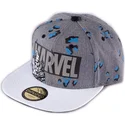 casquette-plate-grise-snapback-iron-man-true-power-marvel-comics-difuzed