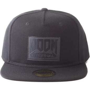 Gorra plana negra ajustable Retro Eternal Doom de Difuzed