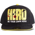 gorra-plana-negra-snapback-pikachu-be-your-own-hero-olympics-pokemon-de-difuzed