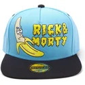 gorra-plana-azul-y-negra-snapback-rick-banana-rick-y-morty-de-difuzed