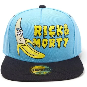 gorra-plana-azul-y-negra-snapback-rick-banana-rick-y-morty-de-difuzed