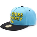 gorra-plana-azul-y-negra-snapback-rick-banana-rick-y-morty-de-difuzed