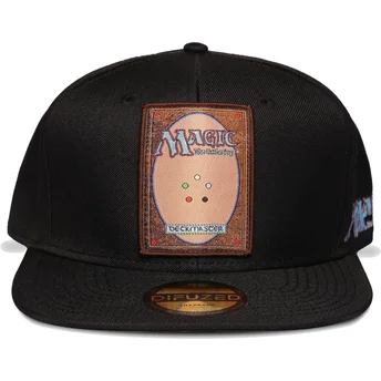 Gorra plana negra snapback Card Magic: The Gathering de Difuzed